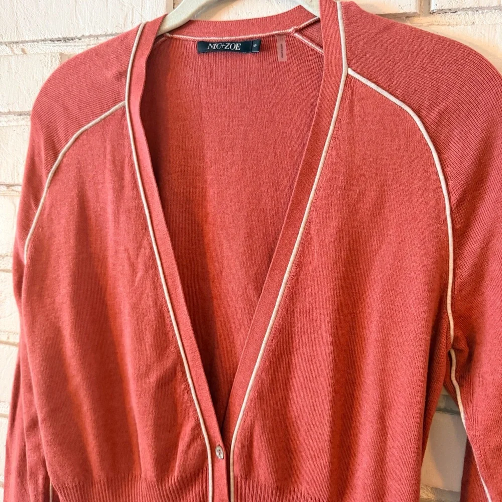 NIC+ZOE Women's Tipped‎ Cardy